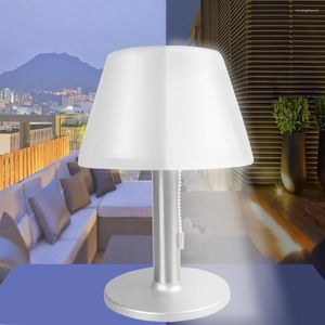 Lampes de table LED étanche en acier inoxydable lampe à énergie solaire bureau de base pour chambre à coucher en plein air
