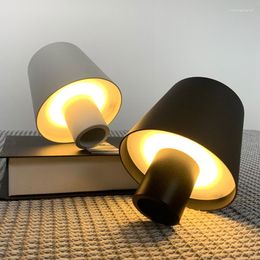 Lampes de table LED VINE BOTTE lampe à tête amovible et portable Décoration de chargement pour Bar Cafe atmosphère Lumière Night