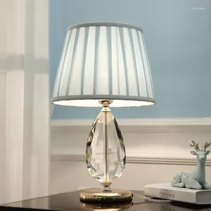 Tafellampen licht luxe moderne kristallen lamp slaapkamer bedmide eenvoudige woonkamer decoratie Amerikaans romantisch bureau