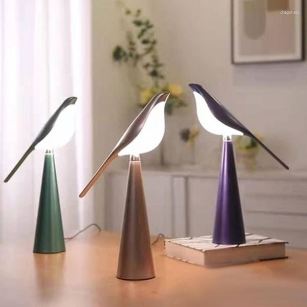 Lampes de table éclairage décoration de la maison lampe pie oiseau lumière pour salon