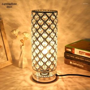 Tafellampen Luxe Kristallen Lamp Nacht Diamant Decoratief Slaapkamer Bar Licht LED Bureau