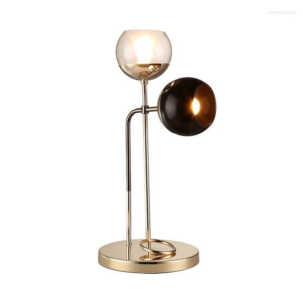 Lampes de table de luxe double E27 lampe décoration de chevet moderne pour salon chambre étude