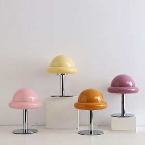 Tafellampen Macron Leuke Creatieve Glazen Lamp Origineel Ontwerp Bauhaus Paddestoel Bureaulampen Slaapkamer Nachtkastje Sfeer Decoratief