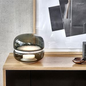 Tafellampen marmeren licht moderne lamp slaapkamer bedminimalistisch huisdecor bureau kantoor studeren leesverlichting armaturen