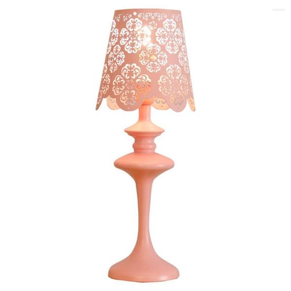 Lampes de table métal Rose évider lampe cristal lampe de chevet peint comptoir de bar salle d'étude lampes de bureau