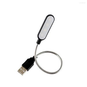 Lampes de table Mini livre lampe Portable USB lecture nuit 4 LED blanc/couleur chaude bureau pour ordinateur portable batterie externe ordinateur portable PC ordinateur