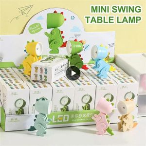 Tafellampen mini dinosaurus nachtlicht vouwlamp verstelbare hoek kinderen cadeau home decor binnen slaapkamer naast desktop