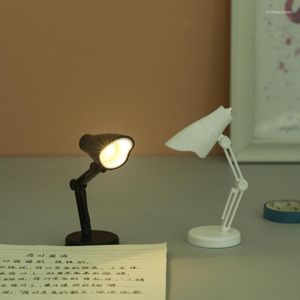 Tafellampen mini oogbescherming lamp led boek-clip licht draagbare vouw nachtlichten voor slaapkamer decoreren camping noodverlichting