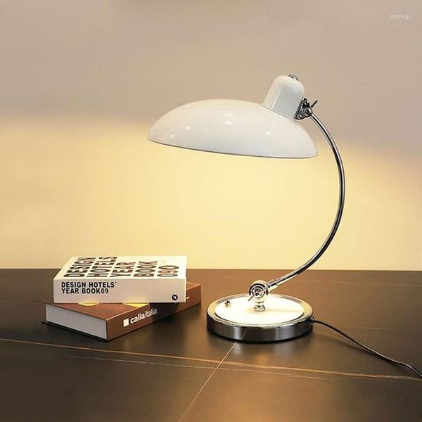 Lámparas de mesa de diseño creativo minimalista para dormitorio, estudio, escritorio, lectura, luz nórdica, lámpara de noche Ins de lujo