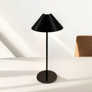 Tafellampen minimalistisch ontwerp bureaulamp 4000 mAh draadloos USB oplaadbare stepless dimbare oogbescherming moderne stijl LED -licht