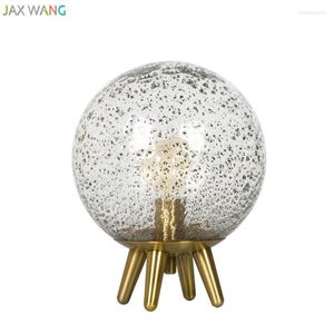 Tafellampen moderne creatieve bal glazen lampenkap lamp metalen bureau lichten planeet voor woonkamer slaapkamer bedkamer huisverlichting