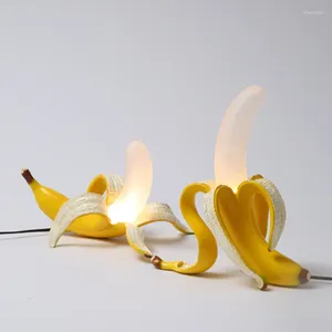 Tafellampen moderne creatieve bananenlamp hars glas