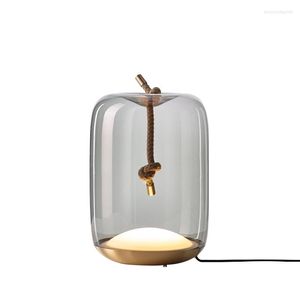 Tafellampen moderne creatieve glazen lamp kunst slaapkamer bedkamer afontwerpersmodel kamer decoratie