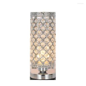 Tafellampen moderne kristal zilveren lamp eetkamer woonkamer decoratie artistiek creatieve slaapkamer klein bedje