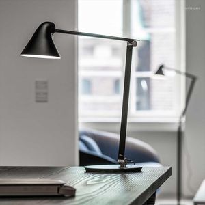 Lampes de table design moderne bras long lumière LED lampe de décoration pour bureau 12W luminaire pliable lampe de bureau