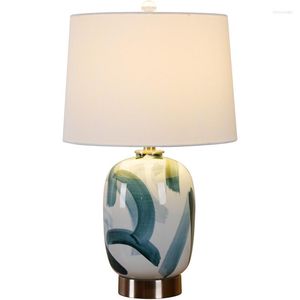 Tafellampen moderne mode keramische lamp foyer bedhal Noordse porseleinen bank bureau decor licht d115