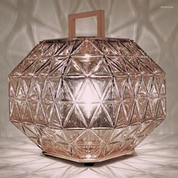 Tafellampen moderne glazen lamp
