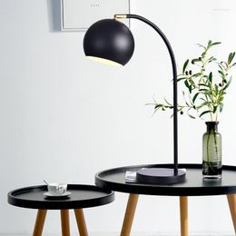 Lampes de table moderne en verre nordique simple chambre chevet lecture lampe de bureau décoration de la maison MING