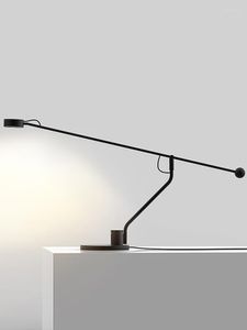 Lampes de table lampe de bureau italienne moderne salle d'étude d'écriture avec bras oscillant réglable lampes de bureau de lecture de bureau minimaliste nordique