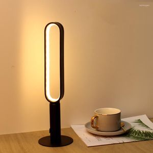 Lampes de table moderne LED barre lampe café restaurant décor de bureau veilleuse Rechargeable chambre chevet lecture