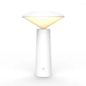 Tafellampen modern LED -bureaulicht met verstelbare helderheid slaapkamer lees indoor decoratie draagbaar USB opladen