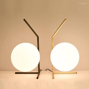Lampes de table LED moderne verre bois Candeeiro de Mesa lampe de lecture Luminaria pour chambre salon lit