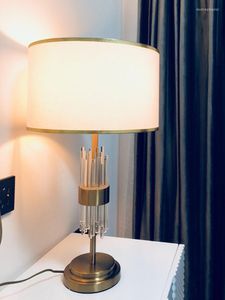 Tafellampen Modern Licht Luxe Lamp Europees Kristal Voor Woonkamer Model Eenvoudige Slaapkamer Studie Nachtkastje Creatief