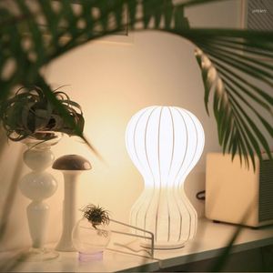 Tafellampen moderne woonkamer slaapkamer bureaulamp Japans eenvoudige zijden studie licht Italiaanse creatieve lucht ballon huisdecor LED