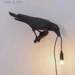 Tafellampen Moderne Lucky Bird Tafellamp Slaapkamer Nachtkastje Woonkamer Tafellampen Creatieve Hars Dier Levendig Home Decor Verlichtingsarmatuur YQ240316