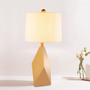 Tafellampen modern marmeren stof lamp bed bureau leeslicht van lamp voor slaapkamer el home decor verlichting ta089