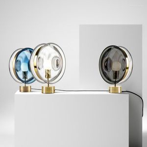 Tafellampen moderne minimalistische slaapkamer bedkamer bedlamp creatief ontwerper decoratief café restaurant thee kamer glas