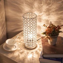 Lampes de table modernes minimalistes lampe cristalline de chambre à coucher LED Creative Practical Gift Night Light WF506930