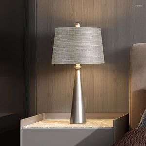Tafellampen modern minimalistisch stof led lamp woonkamer woonkamer huis decor studie bureaublad verlichting lees licht slaapkamer bed bed