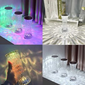Tafellampen modern minimalistisch thuistafel decor lampara de mesa usb laad nachtverlichting acryl kristal touch lamp sfeer nachtlicht