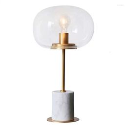 Tafellampen moderne Noordse glazen vorm bal houten bureaulamp top professional el lampada da tavolo