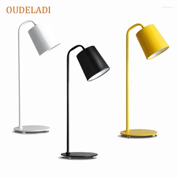 Lampes de table Bureau moderne LED travail fer lampe de bureau chambre étude lampes de lecture luminaires pliables