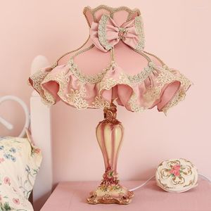 Tafellampen modern roze voor slaapkamer meisje prinses bureaulamp woonkamer led standaard verlichtingsarmaturen huisverlichting bruiloft decor e27