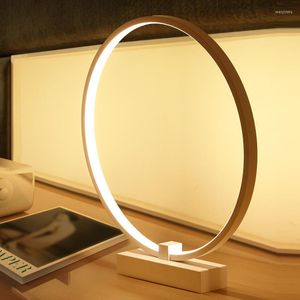 Tafellampen Moderne Ring Ronde Voor Woonkamer Slaapkamer Bureaulamp Nachtkastje Verlichtingsarmaturen Lezen Home Verlichting Art Decor