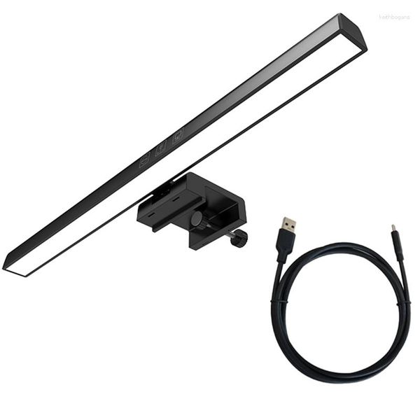 Lámparas de mesa Monitor Barra de luz Lámpara de escritorio LED Computadora regulable Lectura USB que cuida los ojos