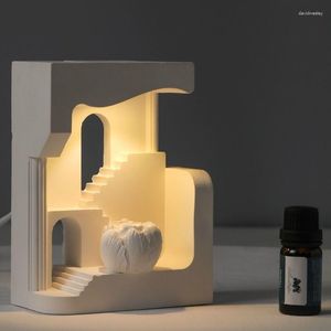 Tafellampen Monument Valley Architectonisch ontwerper Sense Cement Nachtlampje Gift Bedlampje Plugin Geavanceerde decoratieve sfeer