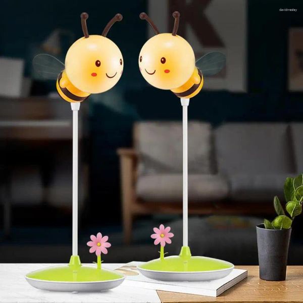 Table de table lampes de nuit Cartonnerie légère de nuit conception d'abeille conception LED avec un tuyau flexible Fonction de minuterie dimmable pour les enfants '