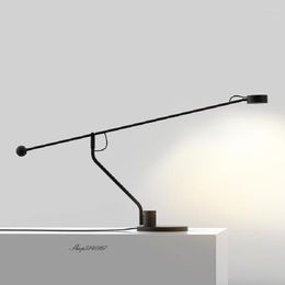 Lampes de table nordique noir lampe Designer Balance lumières étude lecture bureau créatif pour salon chambre à côté
