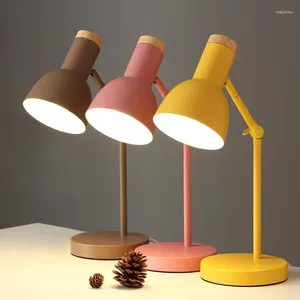 Lampes de table lampe de bureau nordique pour le dortoir Angle réglable Hauteur Lire