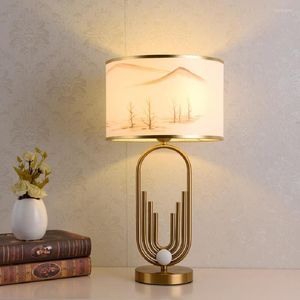 Lampes de table Lampe nordique Lampe créative en métal Décoration Chambre Salon Chevet