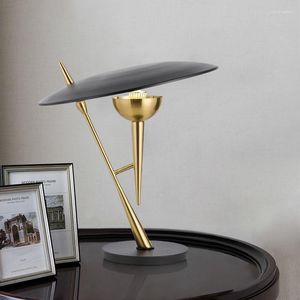 Lampes de table Lampe de chevet LED nordique Lampe de boule de verre Lampe de bureau Lampada Da Tavolo pour lit de chambre