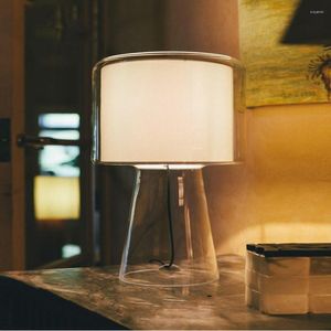 Lampes de table lumière nordique luxe verre salon étude chambre chevet gradation lampe créative