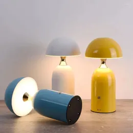 Lampes de table Lampe Macaron Nordique Moderne Simple Personnalité Créative Chambre Chevet Champignon