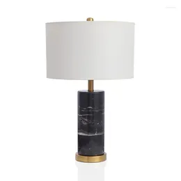 Lampes de table nordique marbre lampe de lit de lit de lit de décoration de décoration de chambre décor de bureau stand de nuit pour la chambre luminaire LED E27