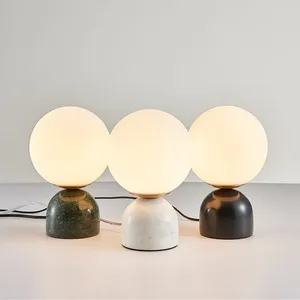 Tafellampen Noordige moderne slaapkamerlamp BEVERDEBAL EL MARBLE Luxe persoonlijkheid Eenvoudig creatief designer licht