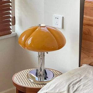 Lampes de table nordique moderne lampe rétro salon salon de la citrouille